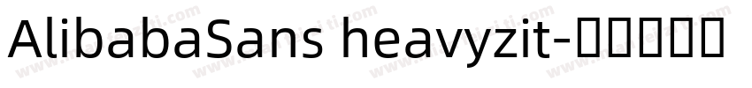 AlibabaSans heavyzit字体转换